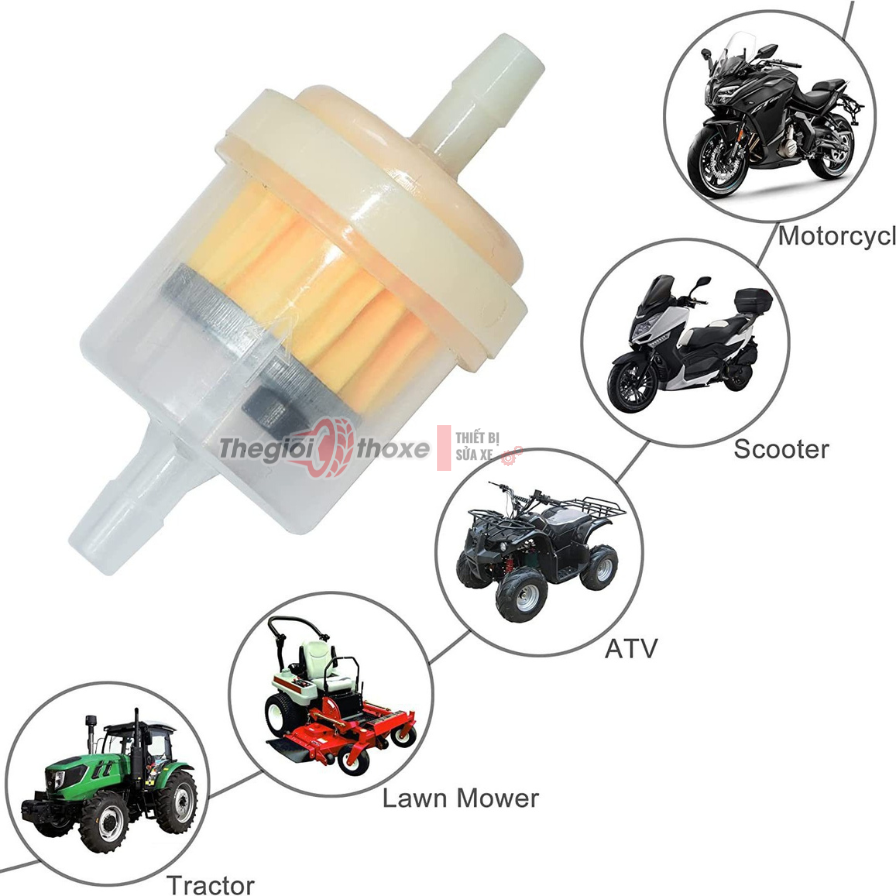 Cốc lọc xăng mini có nam châm