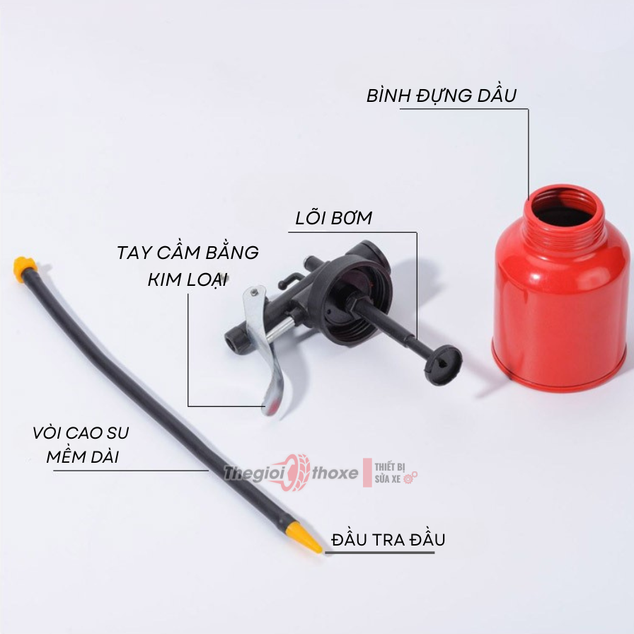 Bình xịt tra dầu 250ML Vòi Mềm Dài