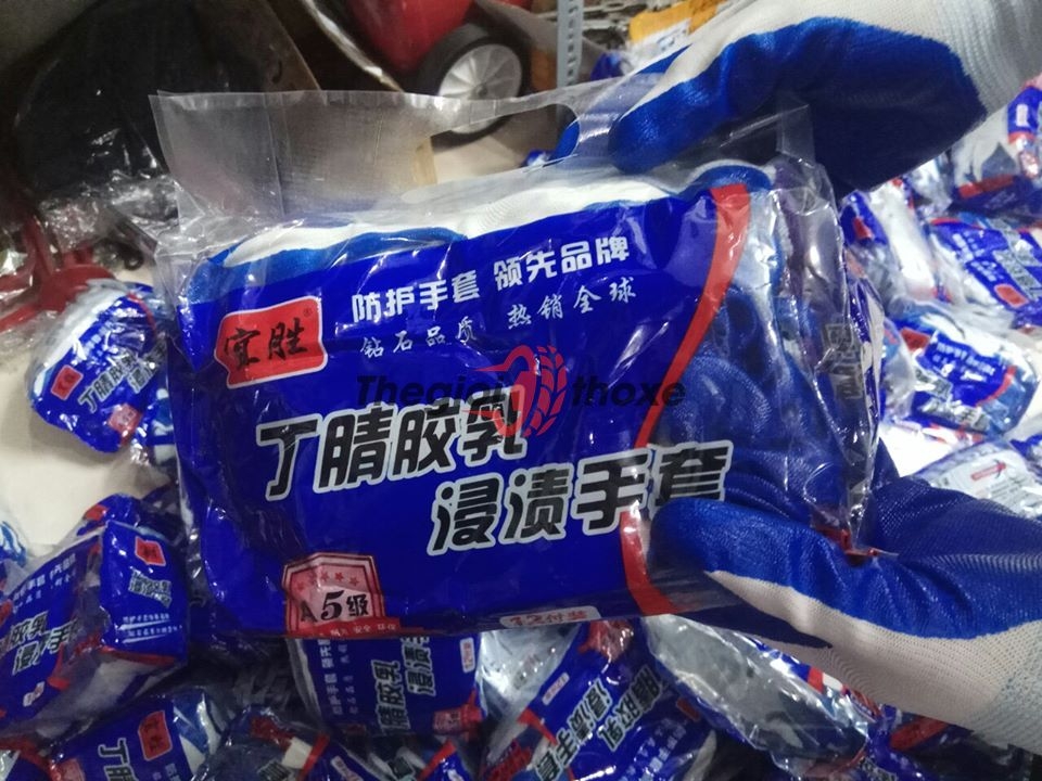 Găng tay sợi phủ cao su