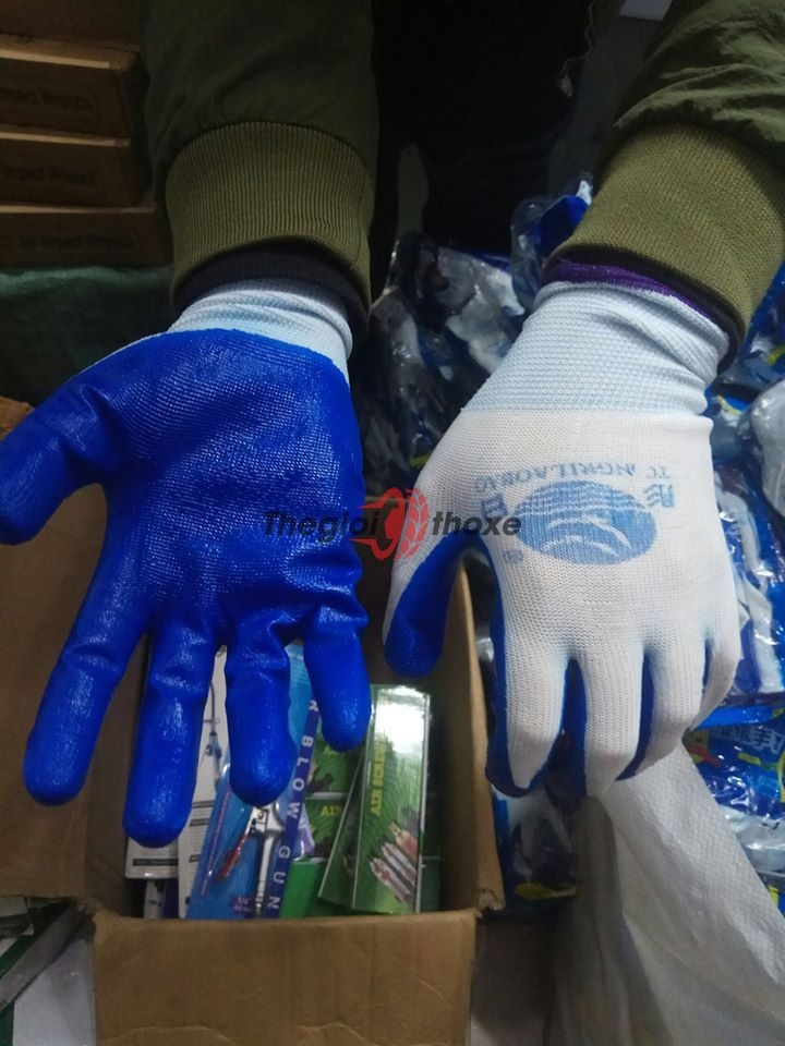Găng tay sợi phủ cao su