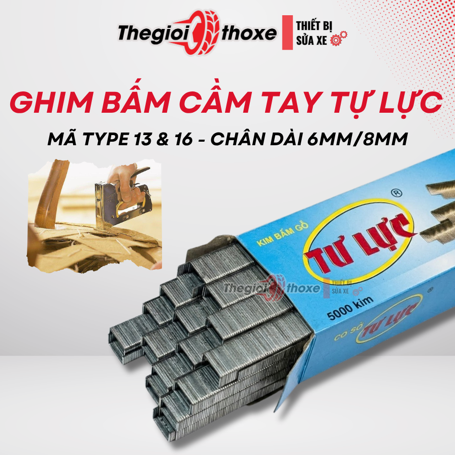 Kim bấm gỗ Tư Lực (dùng cho kìm bấm đinh bằng tay)