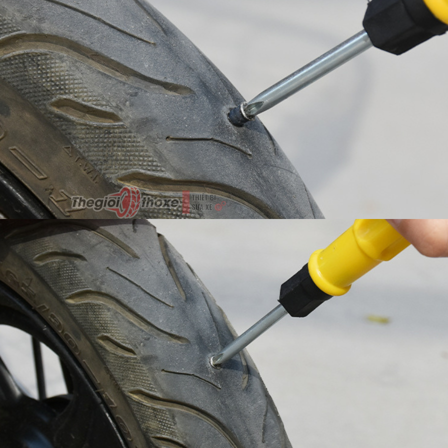 Vít vá lốp không săm (cao su non)