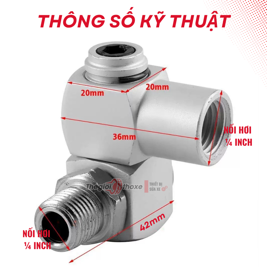 Khớp Nối Lắc léo - xoay 360 độ