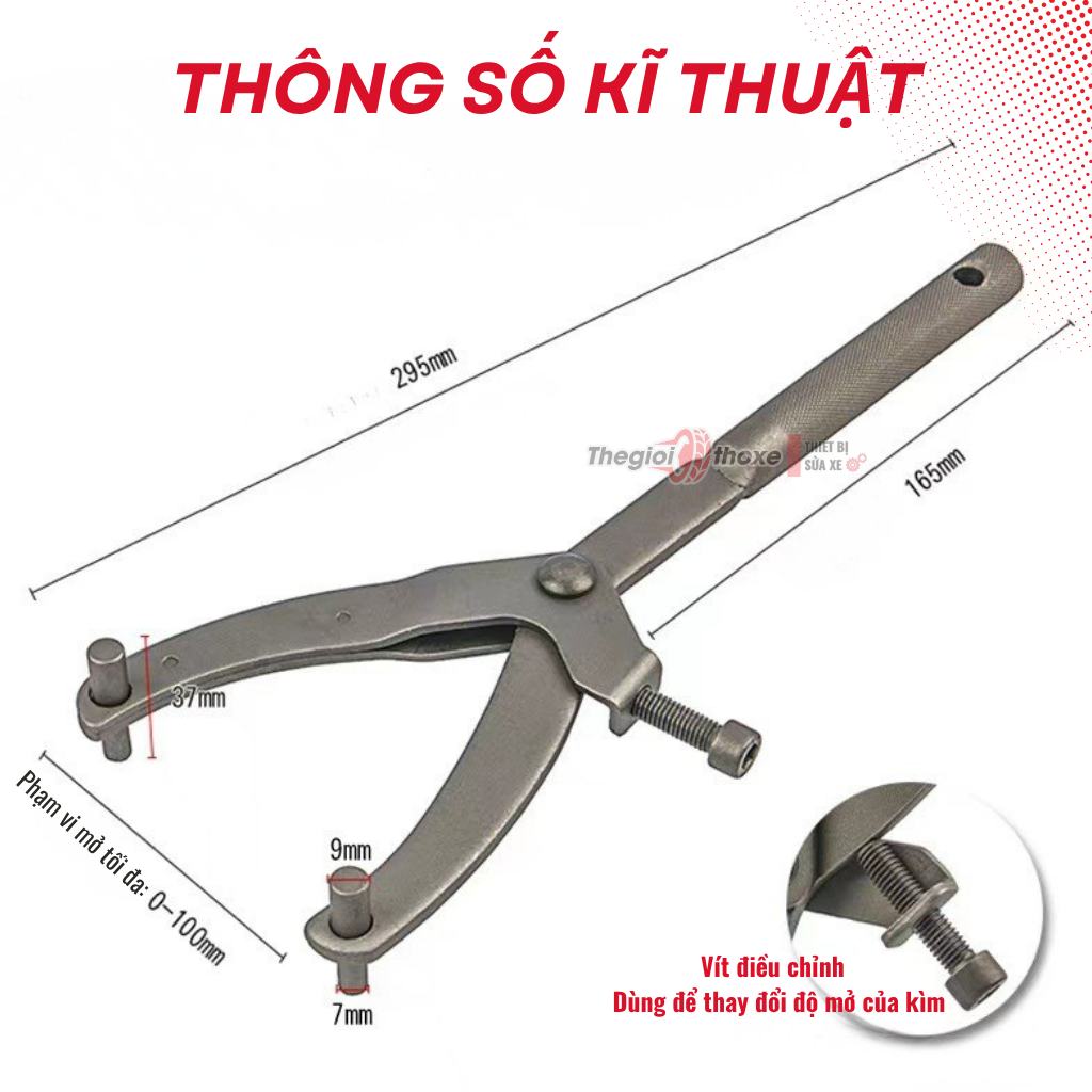 Kìm chữ y mở nồi xe tay ga - Dụng cụ mở côn nồi chuyên dụng