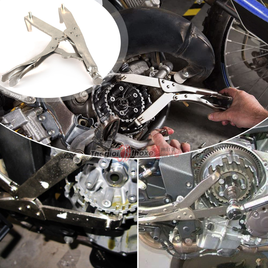 Kìm giữ bát ly hợp mở nồi xe máy chuyên dụng