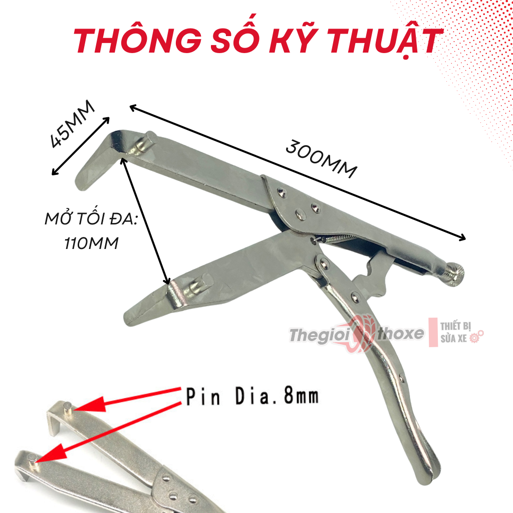 Kìm giữ bát ly hợp mở nồi xe máy chuyên dụng