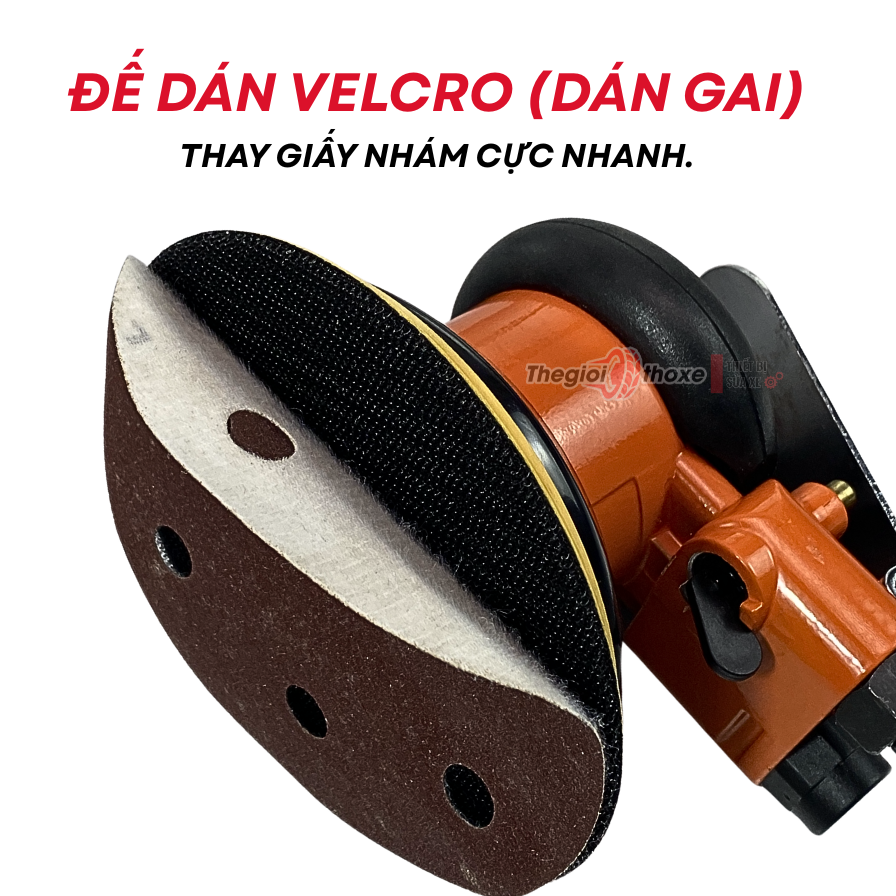 Máy chà nhám hơi tròn Lionking Đài Loan (đường kính 5 inch - 125 mm)