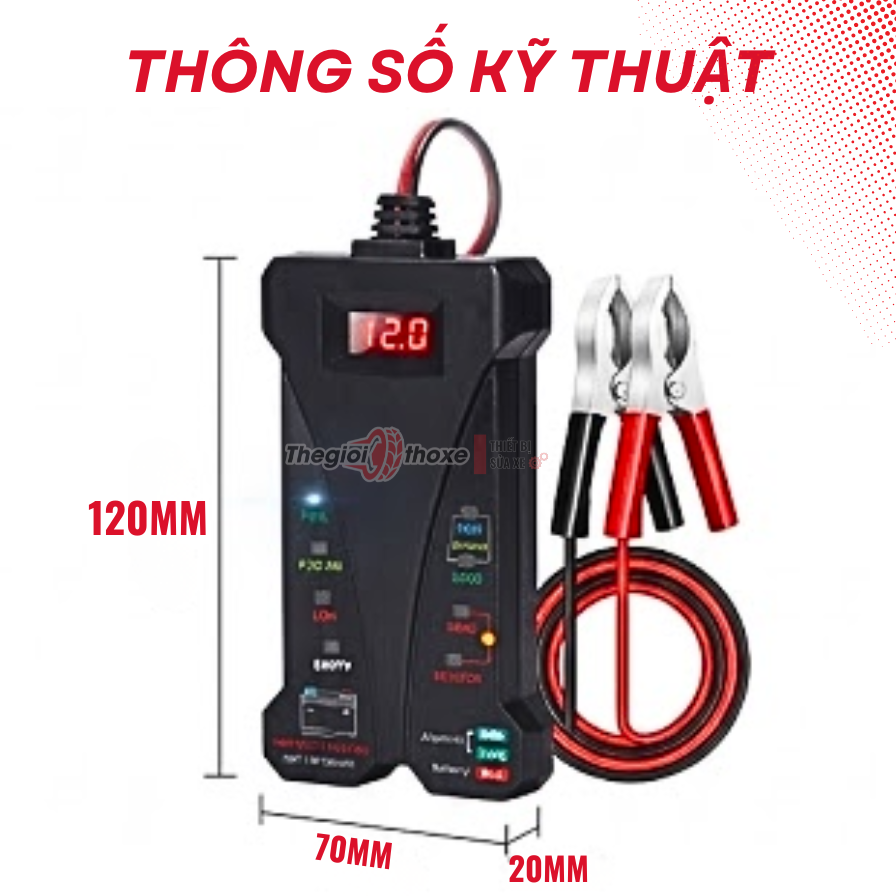 Thiết bị kiểm tra ắc quy điện tử