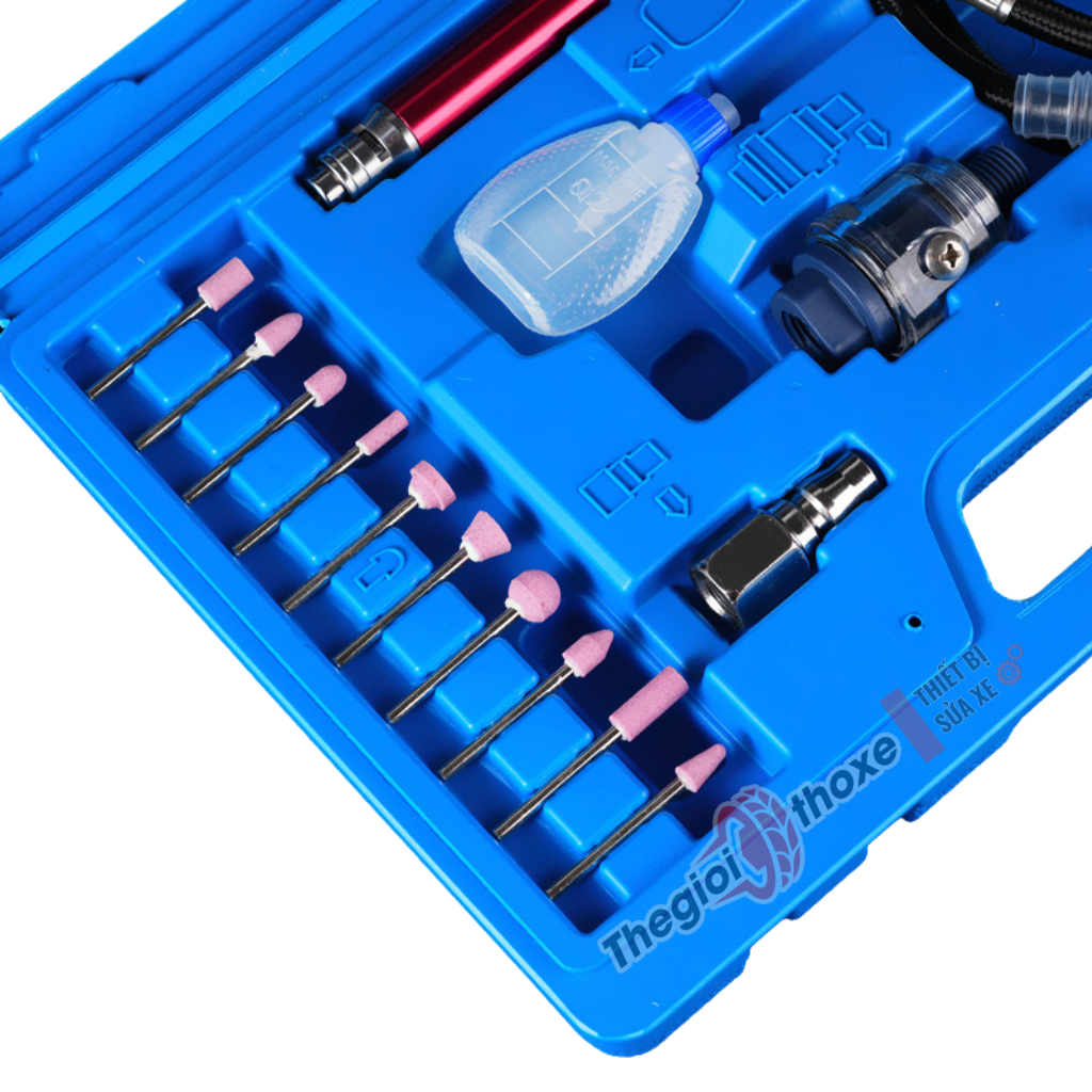 Máy mài hơi dạng bút (tặng kèm 10 đầu đá mài)