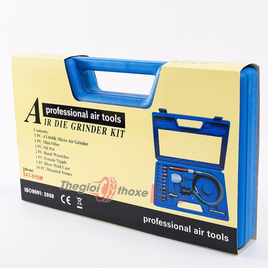 Máy mài hơi dạng bút (tặng kèm 10 đầu đá mài)