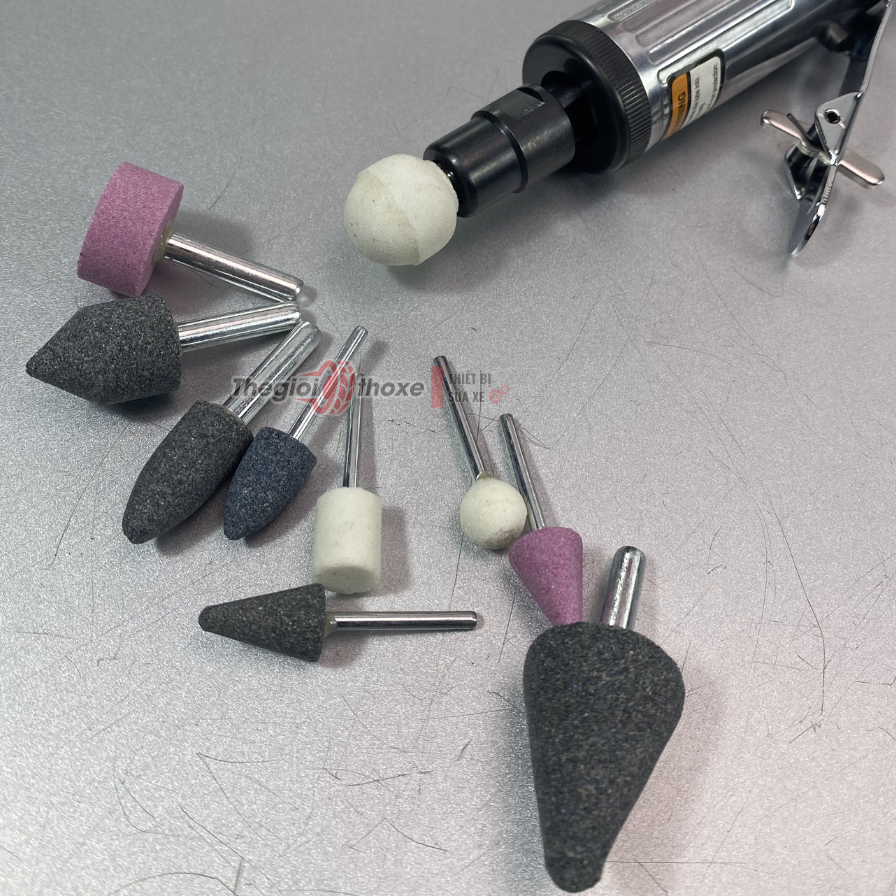 Bộ máy mài săm lốp xe cao cấp (kèm 10 đầu đá)