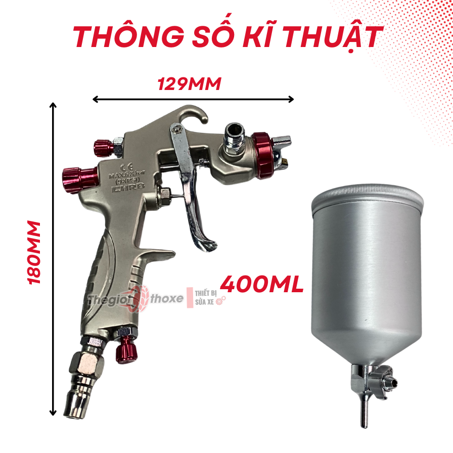 Súng phun sơn W71-Reliable Đài loan