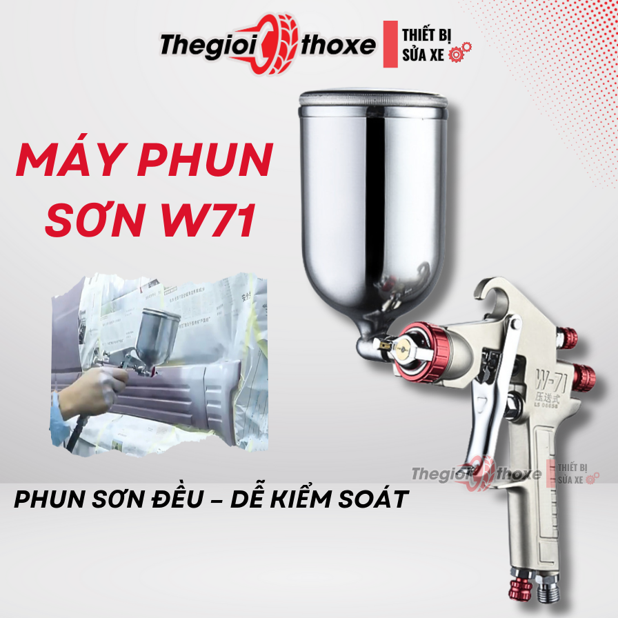 Súng phun sơn W71-Reliable Đài loan