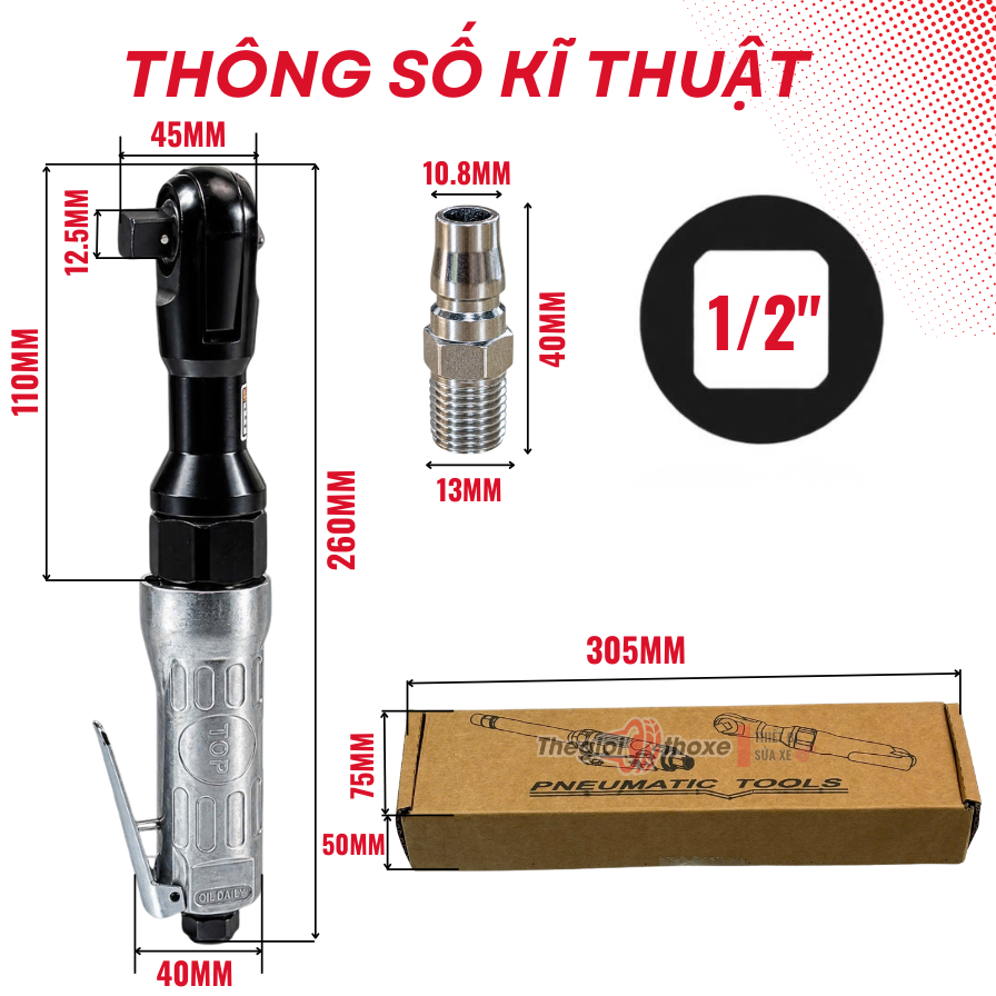 Súng bắn ốc ngang TOP