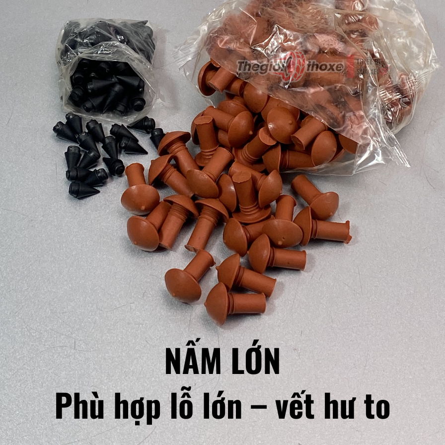 Túi đạn nấm vá lốp không săm (90 viên+ dẫn hướng)