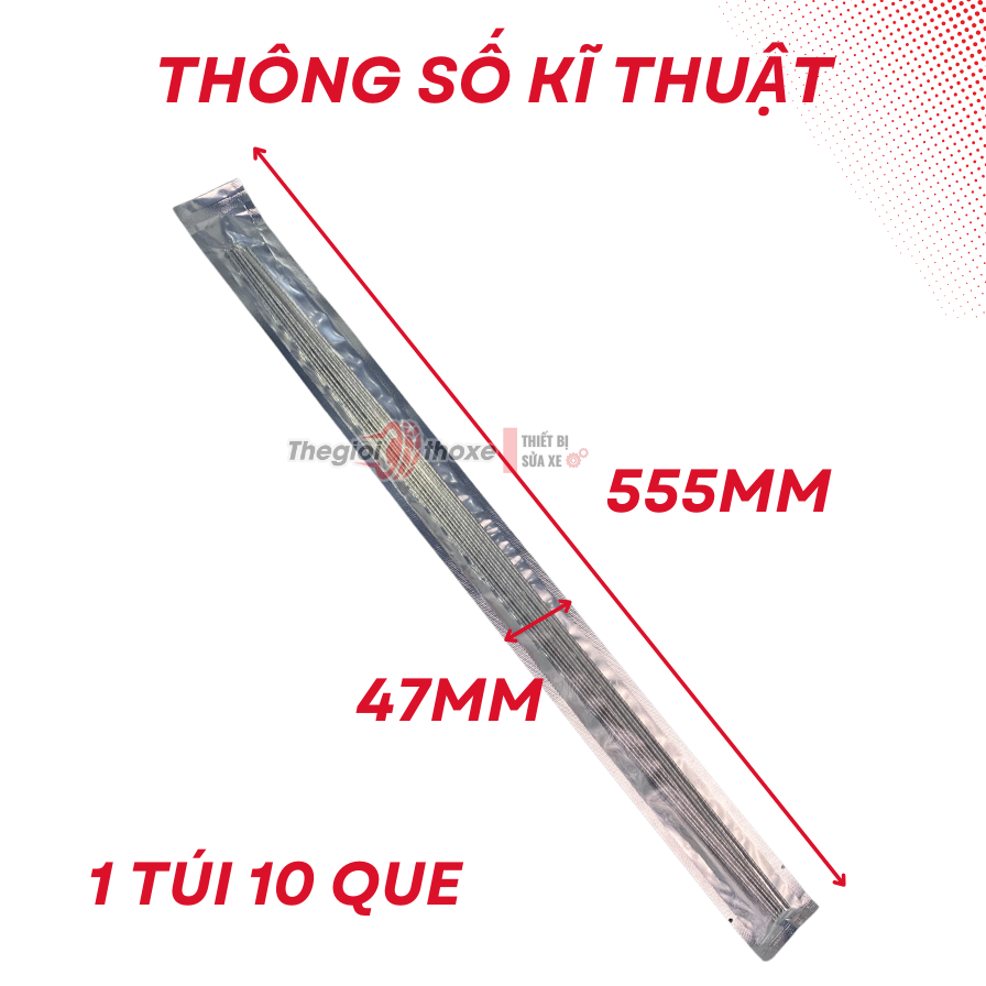Que hàn nhôm lõi thuốc