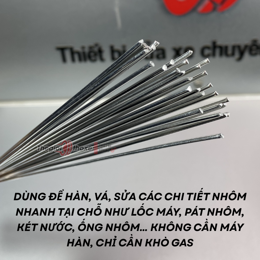 Que hàn nhôm lõi thuốc