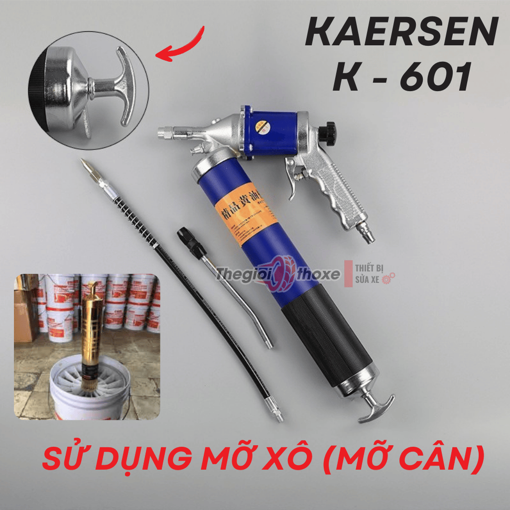 Súng bơm mỡ khí nén Kaersen