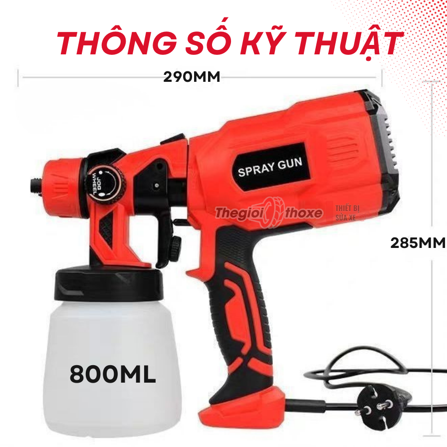 Súng phun sơn điện cầm tay CX 31