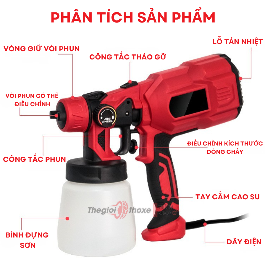 Súng phun sơn điện cầm tay CX 31