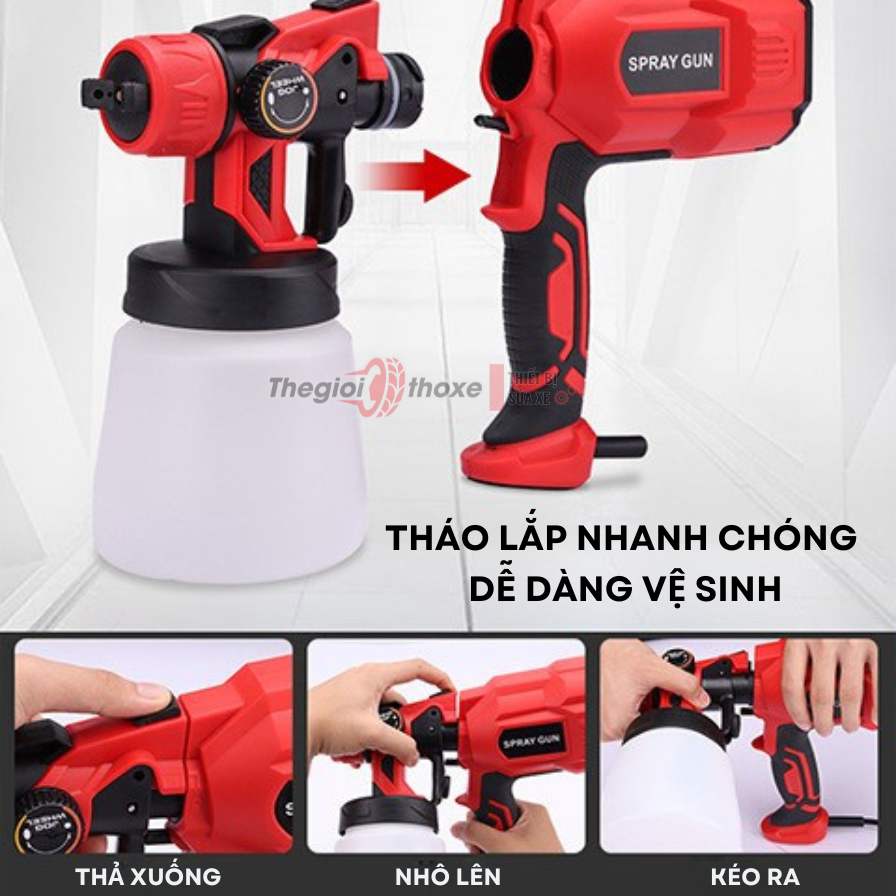 Súng phun sơn điện cầm tay CX 31