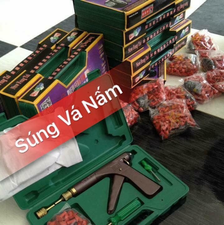 Bộ vá nấm lốp không săm (đi kèm 16 đạn nấm)