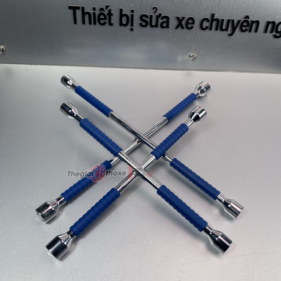 Tay công tháo lốp chữ thập C-mart- Gồm 4 đầu mở 17 x 19 x 21 x 23mm