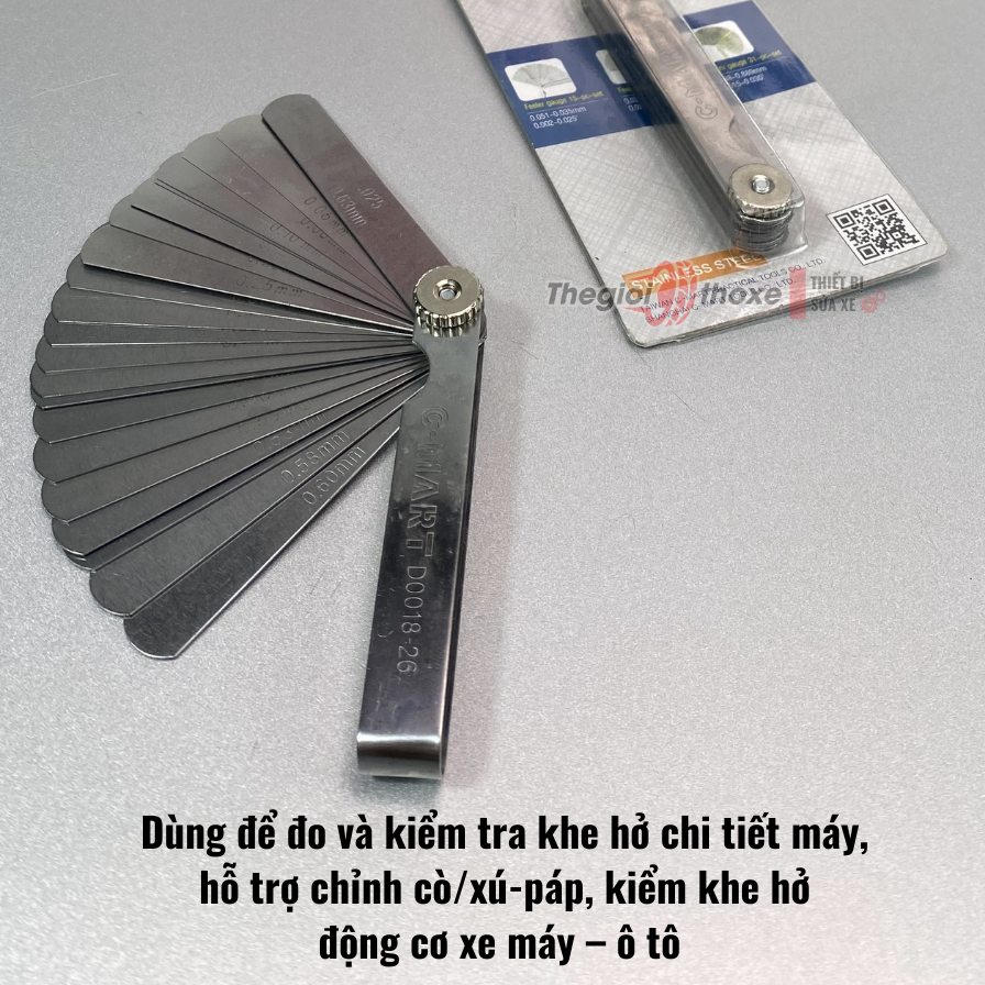 Thước căn lá đo khe hở C-Mart D0018-26