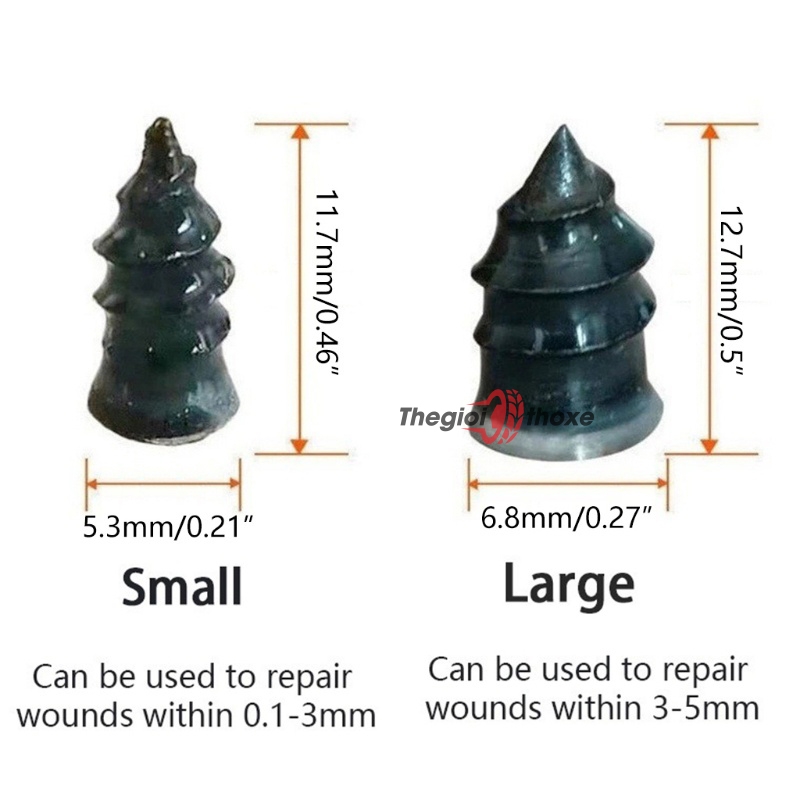 Vít vá lốp không săm (cao su non)