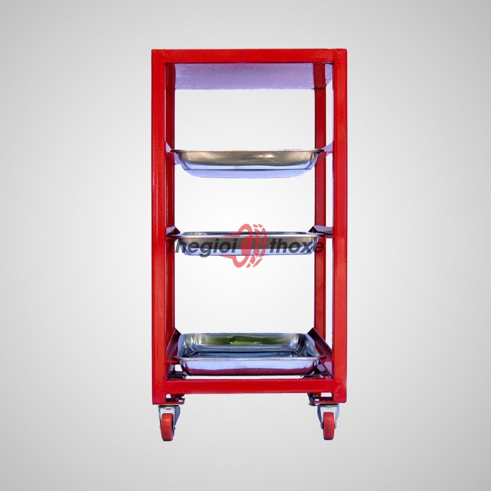 Xe đựng đồ nghề 3 khay inox