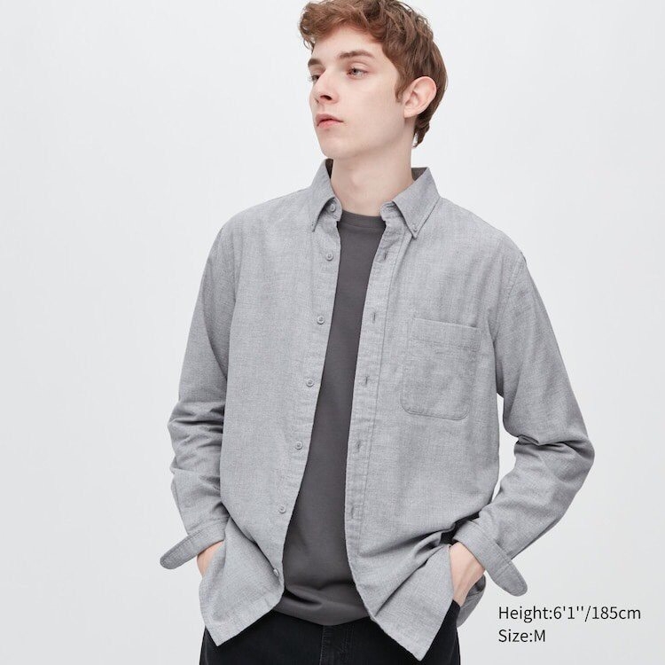 Áo sơmi nam Uniqlo tay dài Soft Twill Stand Collar màu trắng  Chuyên nhận  đặt hàng xách tay từ các nước về Việt Nam với giá rẻ  uy tín  nhanh chóng