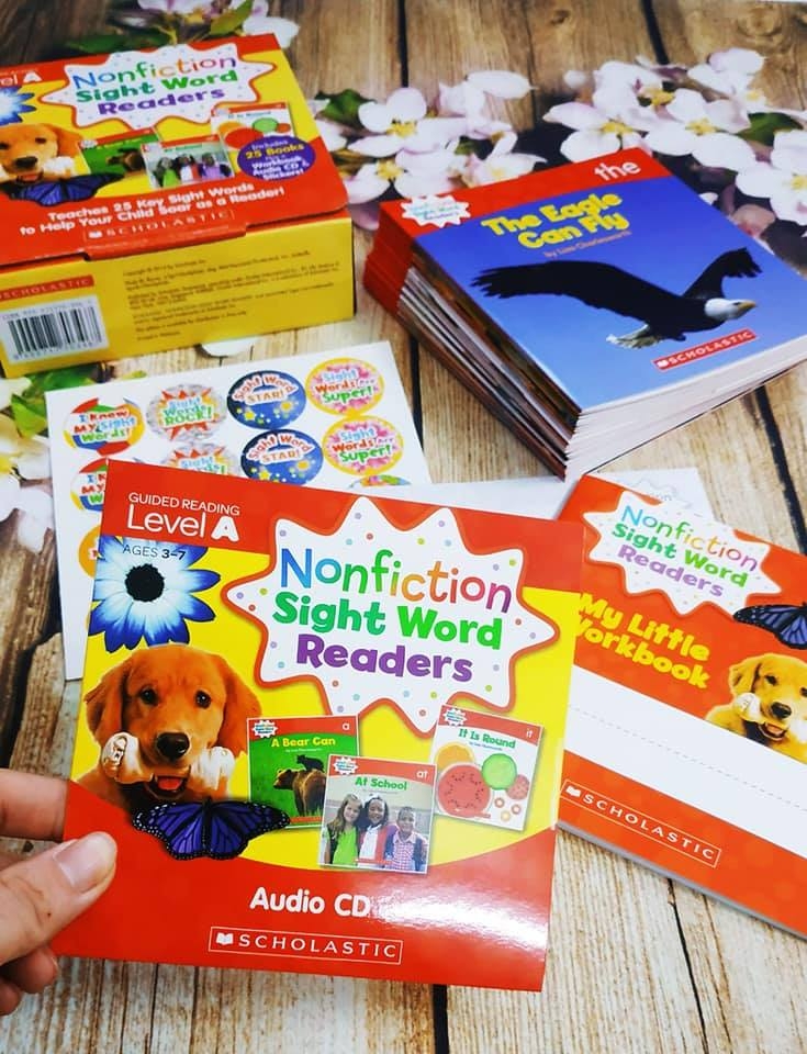 Nonfiction Sight Word Readers ABCD (Sách nhập) - 4 boxset