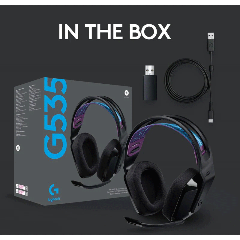TAI NGHE LOGITECH G535 WIRELESS BLACK
