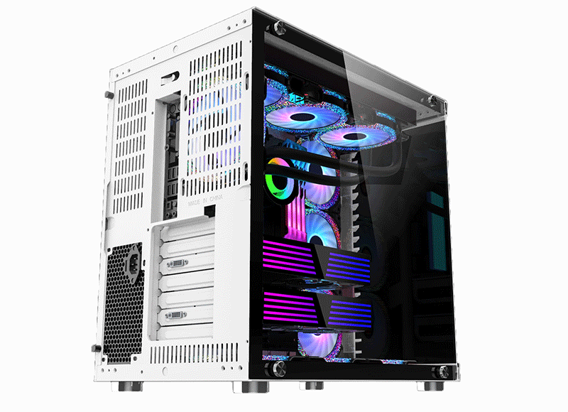 CASE MIK LV07 RGB KÍNH CƯỜNG LỰC WHITE