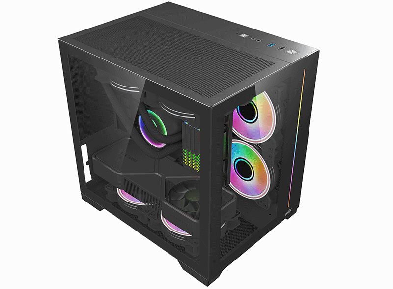 CASE MIK LV12 MINI ELITE GAMING BLACK