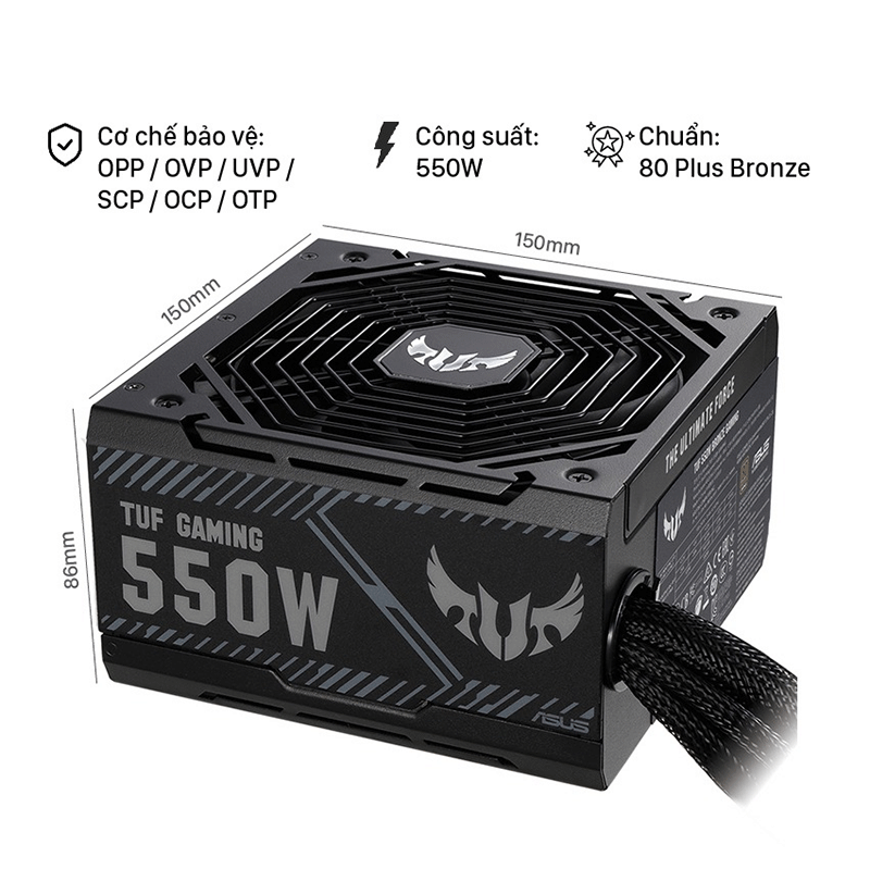 PSU ASUS TUF 550W 80 PLUS BRONZE GAMING