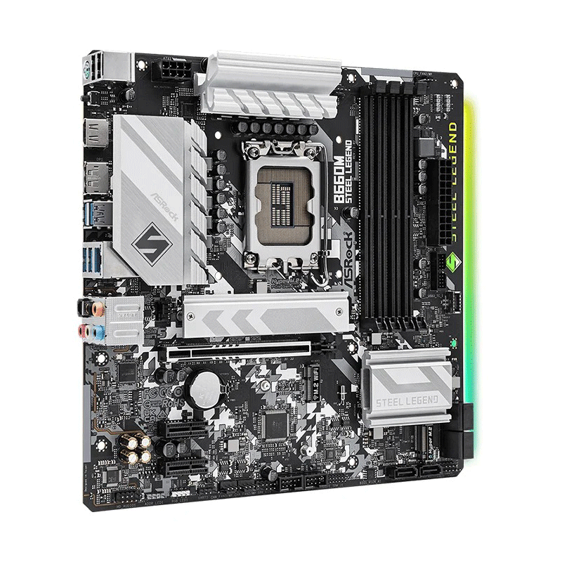MAIN ASROCK B660M STEEL LEGEND (INTEL B660, SOCKET 1700 ,M-ATX, DDR4)