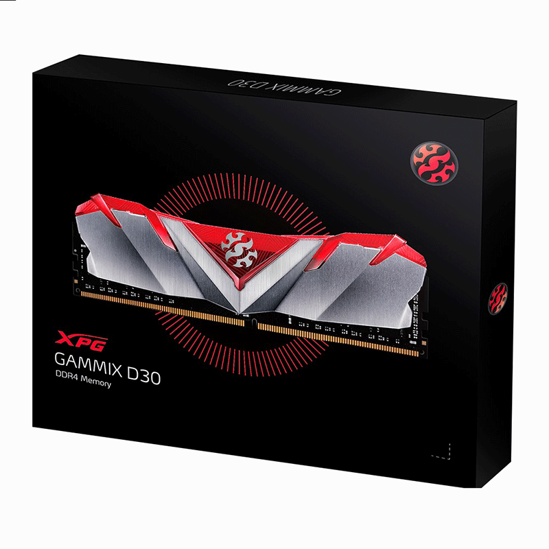 RAM DDR4 8GB ADATA D30 BUSS 3200 BLACK
