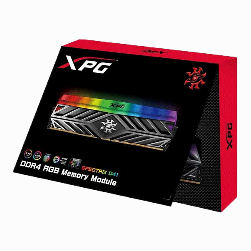 RAM DDR4 8GB ADATA XPG SPECTRIX D41 BUSS 3200 GREY RGB