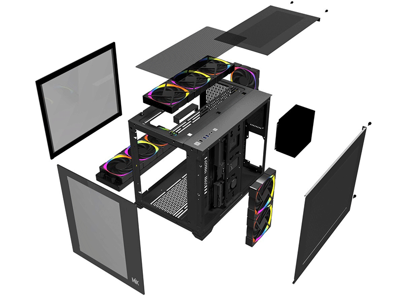 CASE MIK LV12 GAMING BLACK