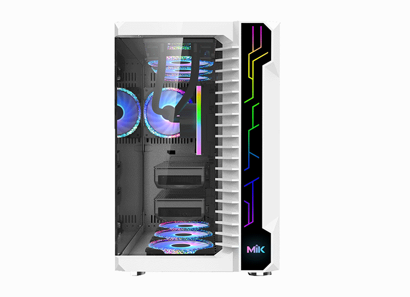 CASE MIK LV07 RGB KÍNH CƯỜNG LỰC WHITE