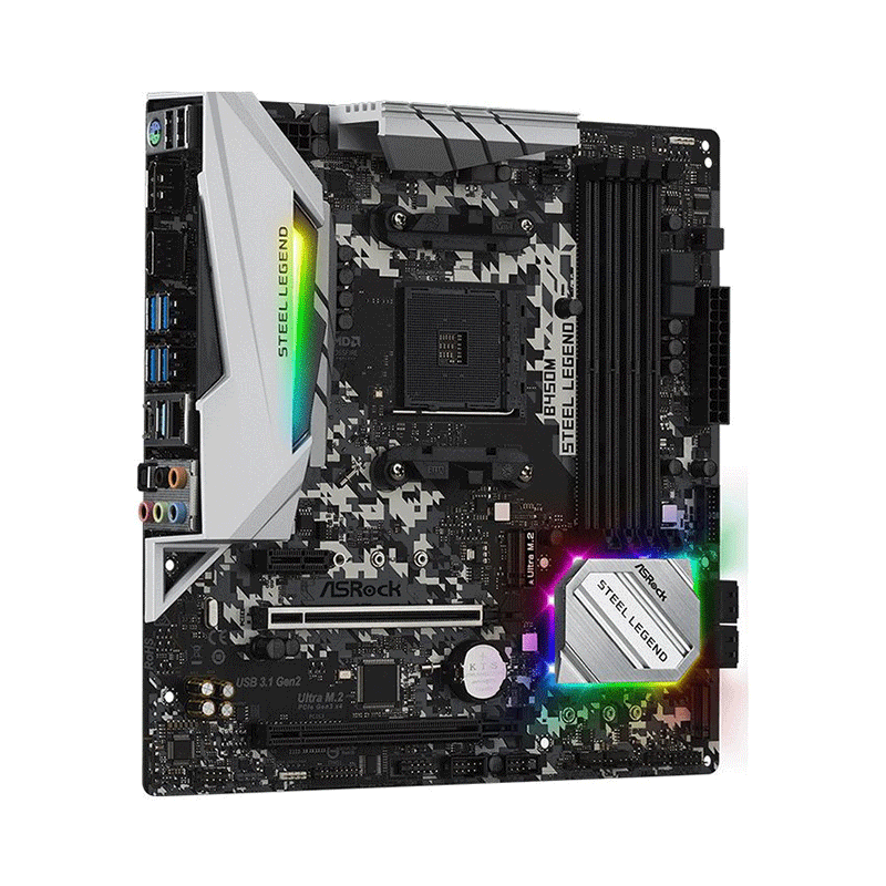 MAIN ASROCK B450M Steel Legend
