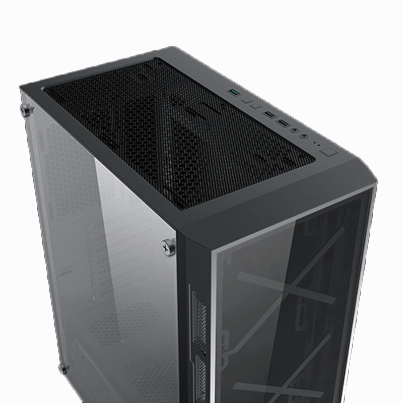 CASE MIK TN10 MID TOWER GAMING BLACK