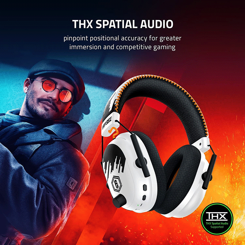 Tai Nghe Razer BlackShark V2 Pro Wireless Rainbow Six Edition