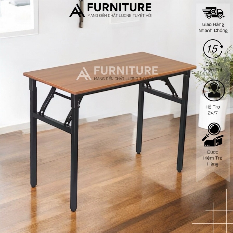 Bàn Xếp Gấp Gọn Tiện Lợi Vững Chắc, Đã Lắp Sẵn Có Nhiều Size – Bàn Học Tập & Làm Việc Cao Cấp | Nội Thất Anh Hoàng