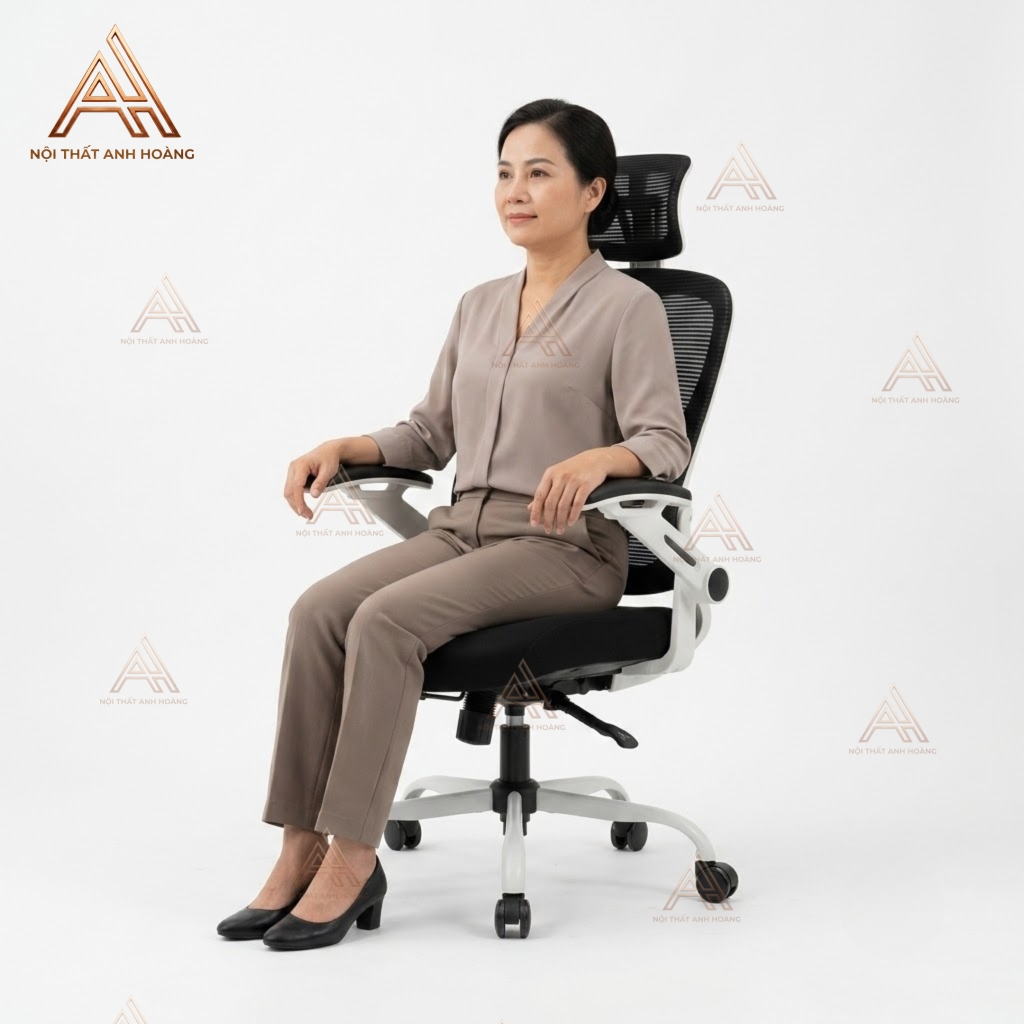 Ghế Xoay Văn Phòng Công Thái Học N30 Black Form Rộng Châu Âu, Thiết Kế Tùy Chỉnh Các Bộ Phận Hỗ Trợ Tư Thế Ngồi Chuẩn