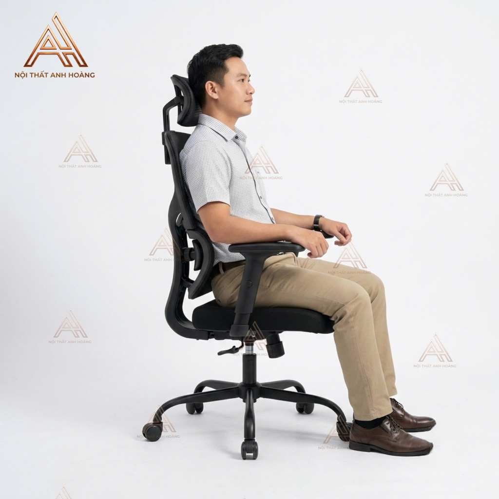 Ghế Xoay Văn Phòng Công Thái Học N30 Black Form Rộng Châu Âu, Thiết Kế Tùy Chỉnh Các Bộ Phận Hỗ Trợ Tư Thế Ngồi Chuẩn
