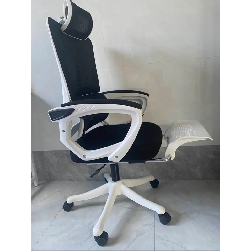 Ghế Xoay Văn Phòng 2 In 1 Màu Đen, Ghế Công Thái Học, Ghế Game Tựa Đầu 3d, Lưng Ghế Có Thể Ngả 145° | 006 | Nội Thất Anh Hoàng