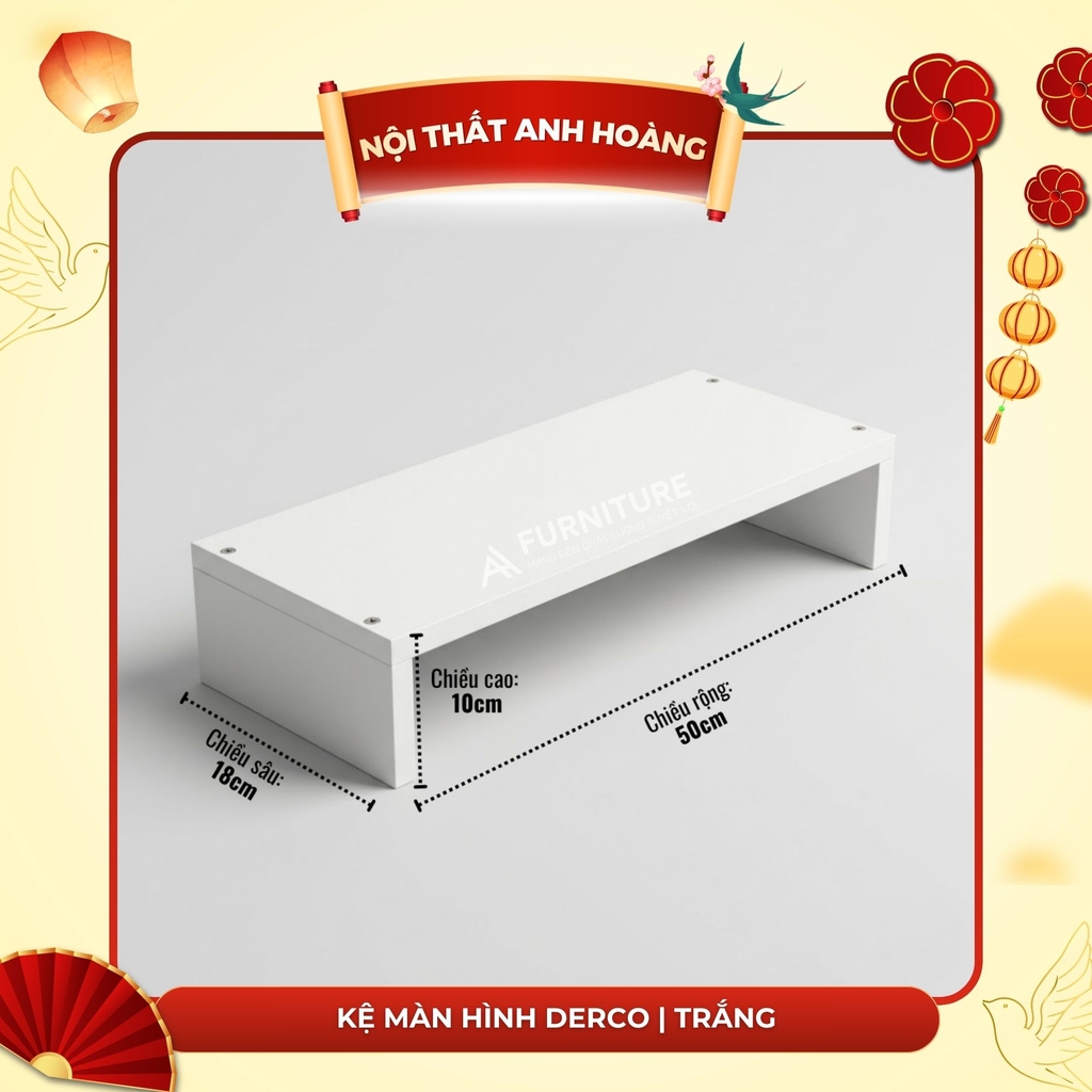 Kệ Kê Màn Hình 50x18cm Tăng Chiều Cao 10cm | Nội Thất Anh Hoàng