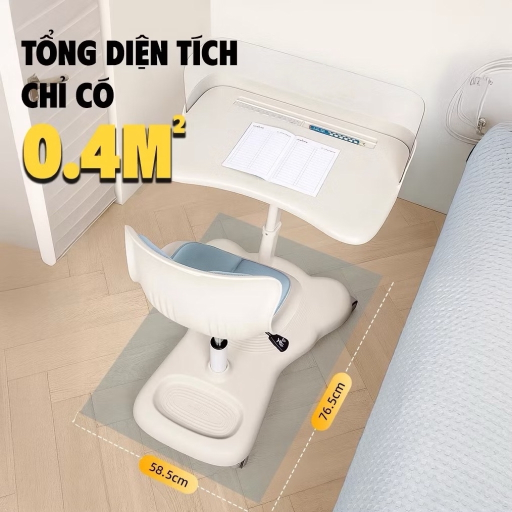 Bàn Ghế Học Sinh Công Thái Học Màu Hồng – Tiết Kiệm Không Gian, Điều Chỉnh Linh Hoạt An Toàn Cho Bé | BGCB88 | Nội Thất Anh Hoàng